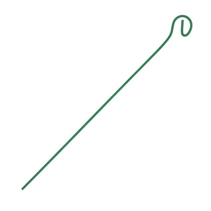 Колышек для подвязки растений, h = 30 см, d = 0,3 см, проволочный, зелёный (10 шт) - фотография № 1