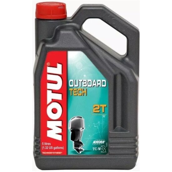 Моторное масло Motul Outboard Tech 2T, полусинтетическое, 5 л, ( 106615)