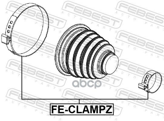 Хомуты Комплект Fe-Clampz Febest арт. FECLAMPZ - фотография № 2