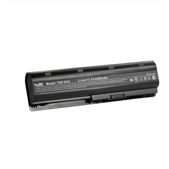    TOPON HP Pavilion dm4, dv5, dv6, dv7, G6, G7, G42, G62, CQ32, CQ42, CQ62 Series. 11.1V 4400mAh 49Wh. PN: HSTNN-F02C, MU06.