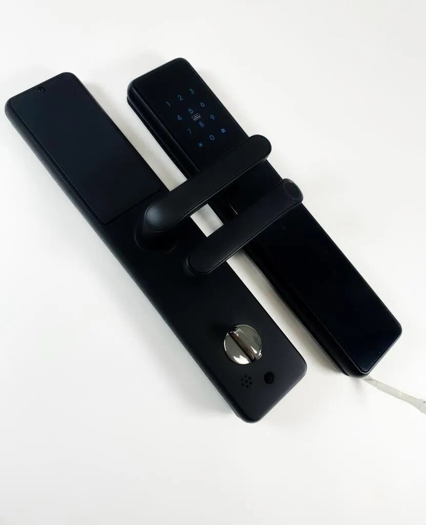 фото Умный дверной замок/Wi-Fi, Bluetooth, отпечаток, пароль, ключи, карта/ приложение tuya smart/ умный замок с врезным механизмом "D"..