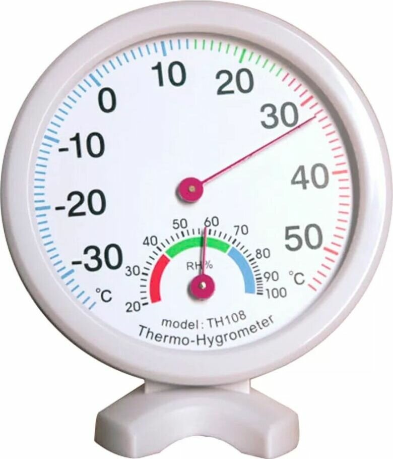Термометр-гигрометр механический TH108 —  по выгодной цене .