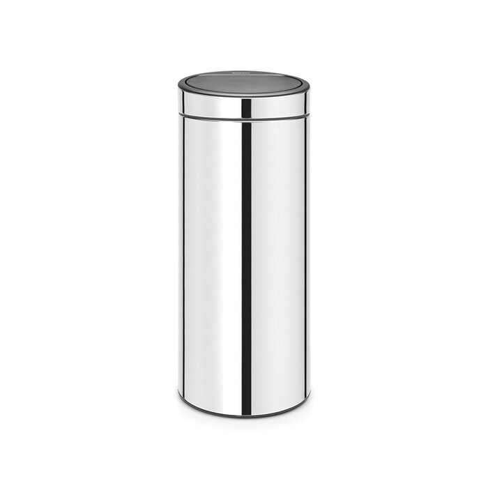 Мусорный бак Brabantia Touch Bin, 30л, полированная сталь 115325