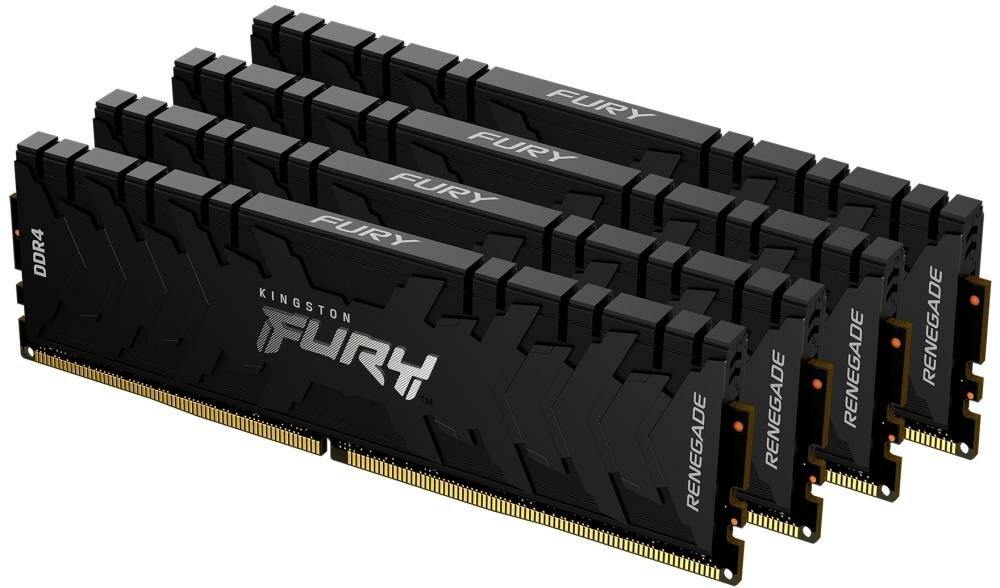 Память оперативная/ Kingston 32GB2666MHz DDR4 CL13DIMM (Kit of4)FURYRenegadeBlack