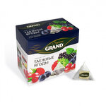 Чай Grand черный Таежные Ягоды в пирамидках, 20штx1,8г/уп , 1 шт. - изображение