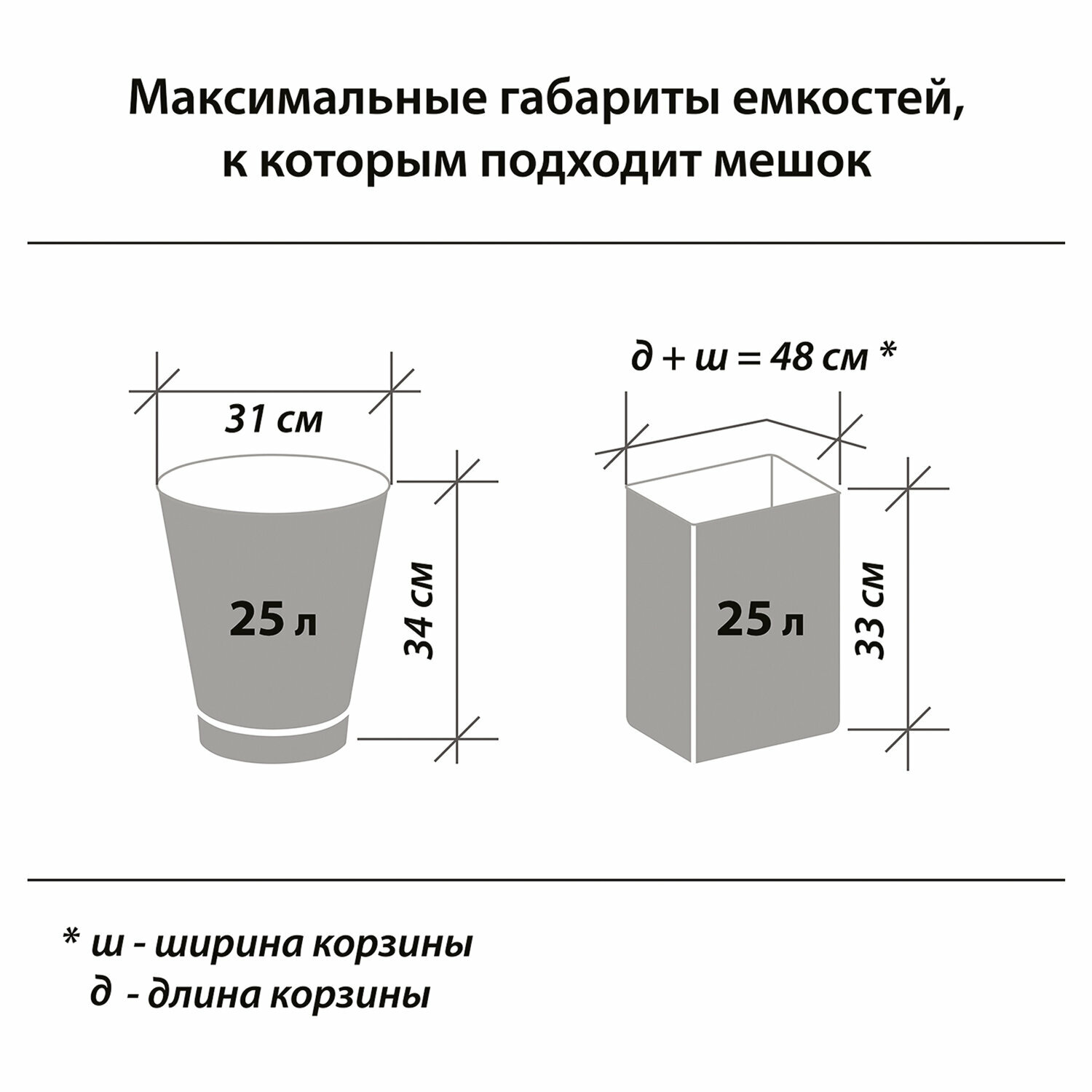 Квант продажи 8 ед. Мешки для мусора 30 л, черные, в рулоне 30 шт., ПНД 8 мкм, 50×60 см, офисмаг стандарт, 601379 - фотография № 6