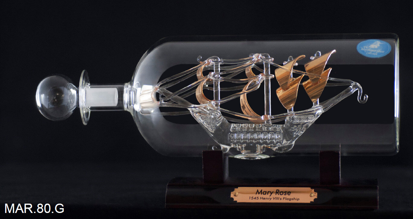 Модель корабля в бутылке Mary Rose - фотография № 1