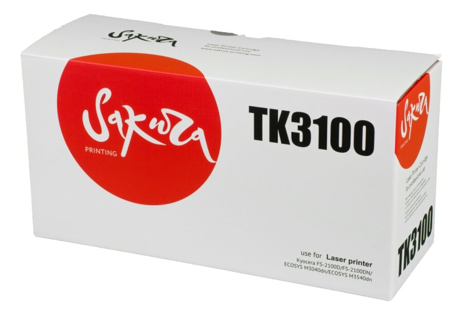Картридж TK-3100 для Kyocera Ecosys M3040dn, Fs-2100dn, Fs-2100, M3540dn Sakura +бункер