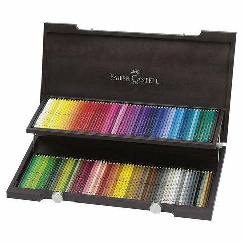 Карандаши цветные акварельные художественные FABER-CASTELL «Albrecht Durer», 120 цветов, деревянный ящик