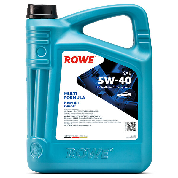 Моторное масло ROWE HIGHTEC MULTI FORMULA 5W-40 (5 л)