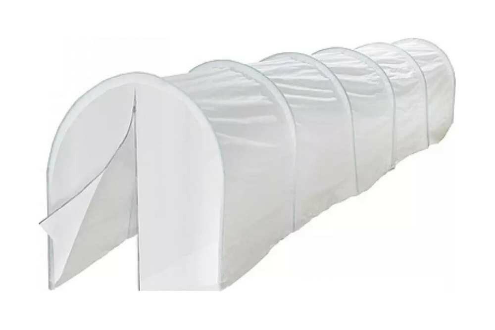 фото Парник Садовита с молнией с дугами метал в ПВХ 2м длина 6м укрывной материал 60 .