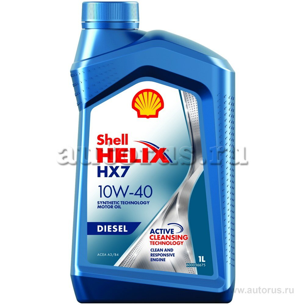 Масло моторное shell helix diesel hx7 10w-40 полусинтетическое 1 л 550046357