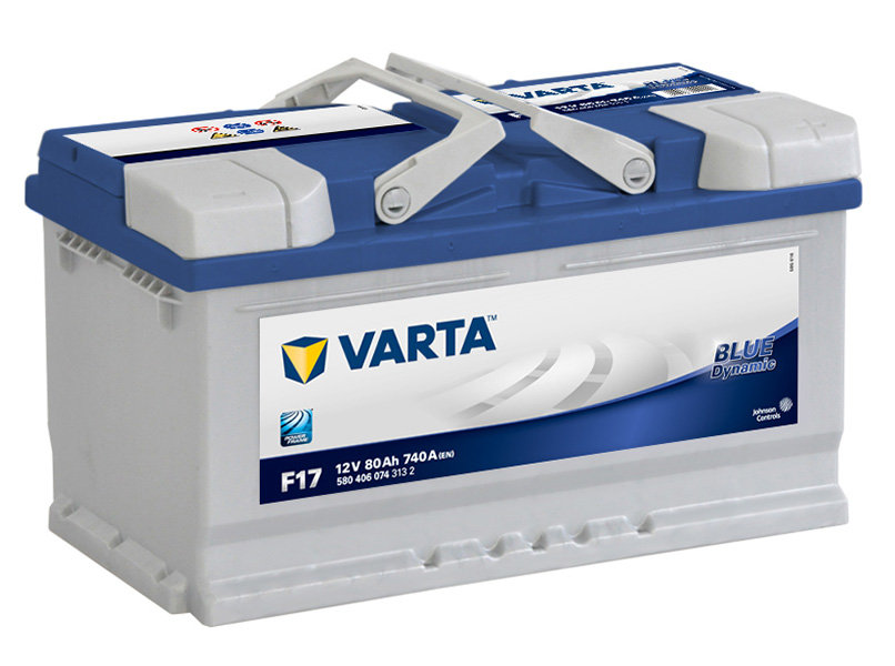 Аккумулятор автомобильный Varta Blue Dynamic F17 6СТ-80 обр. (низкий) A000982210826 80Ач обр.