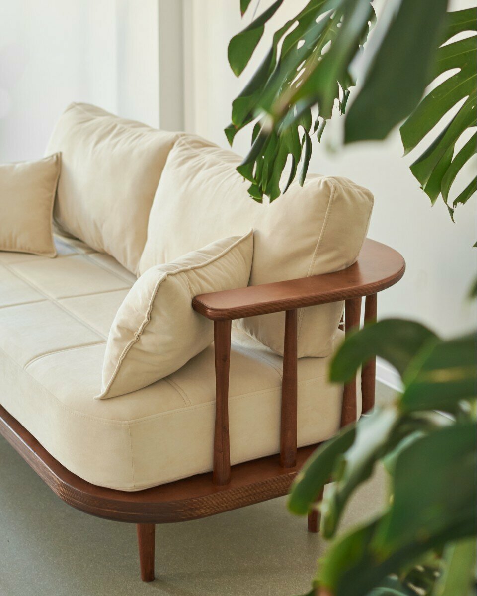 Садовый диван Soft Element Ламе, бирюзовый - фотография № 7