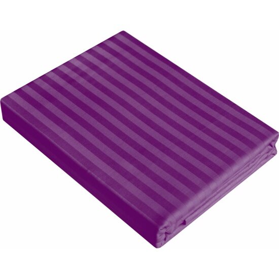Комплект постельного белья Verossa Stripe 20СП "Violet" наволочки 50х70 пододеяльник 180х215 ткань страйп-сатин 100% хлопок