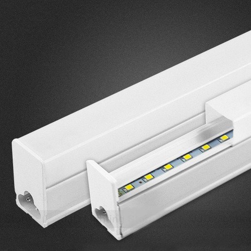 Накладной светодиодный линейный светильник T5 с возможность линейного соединения 30см - Цвет свечения:Белый дневной 6500К
