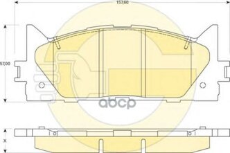 Колодки Тормозные Toyota Camry V40 06-/V50 11-/Lexus Es 240/350 06- Передние Girling арт. 6134299