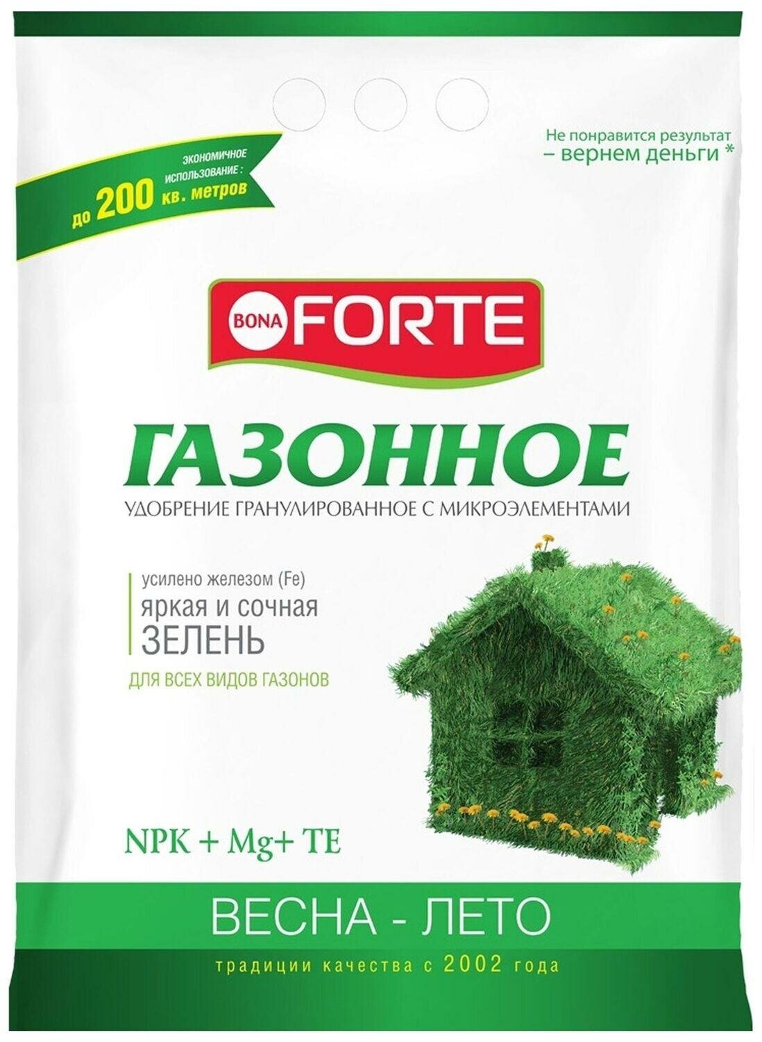 Удобрение Bona Forte комплек. гранул. с микроэл. Газонное пак45 кг BF23010711 1729571