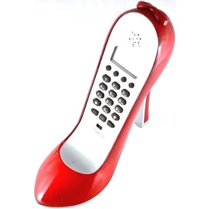 Телефон "Туфелька" с дисплеем / стационарный, проводной