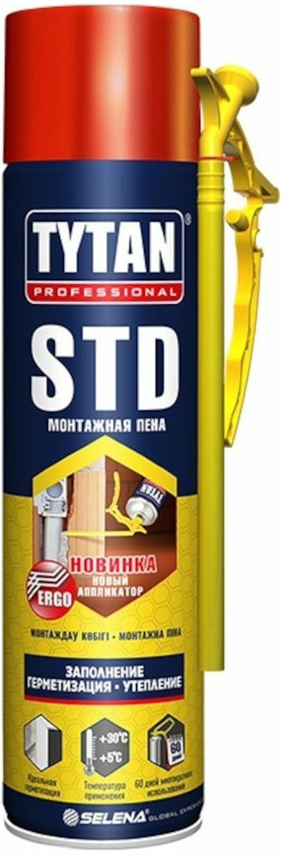 Монтажная пена TYTAN STD эрго 500 мл всесезонная