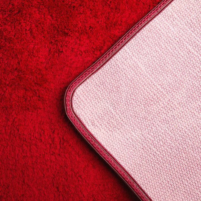 Доляна Коврик для ванной Доляна «Нина», 50×80 см, цвет бордовый - фотография № 4