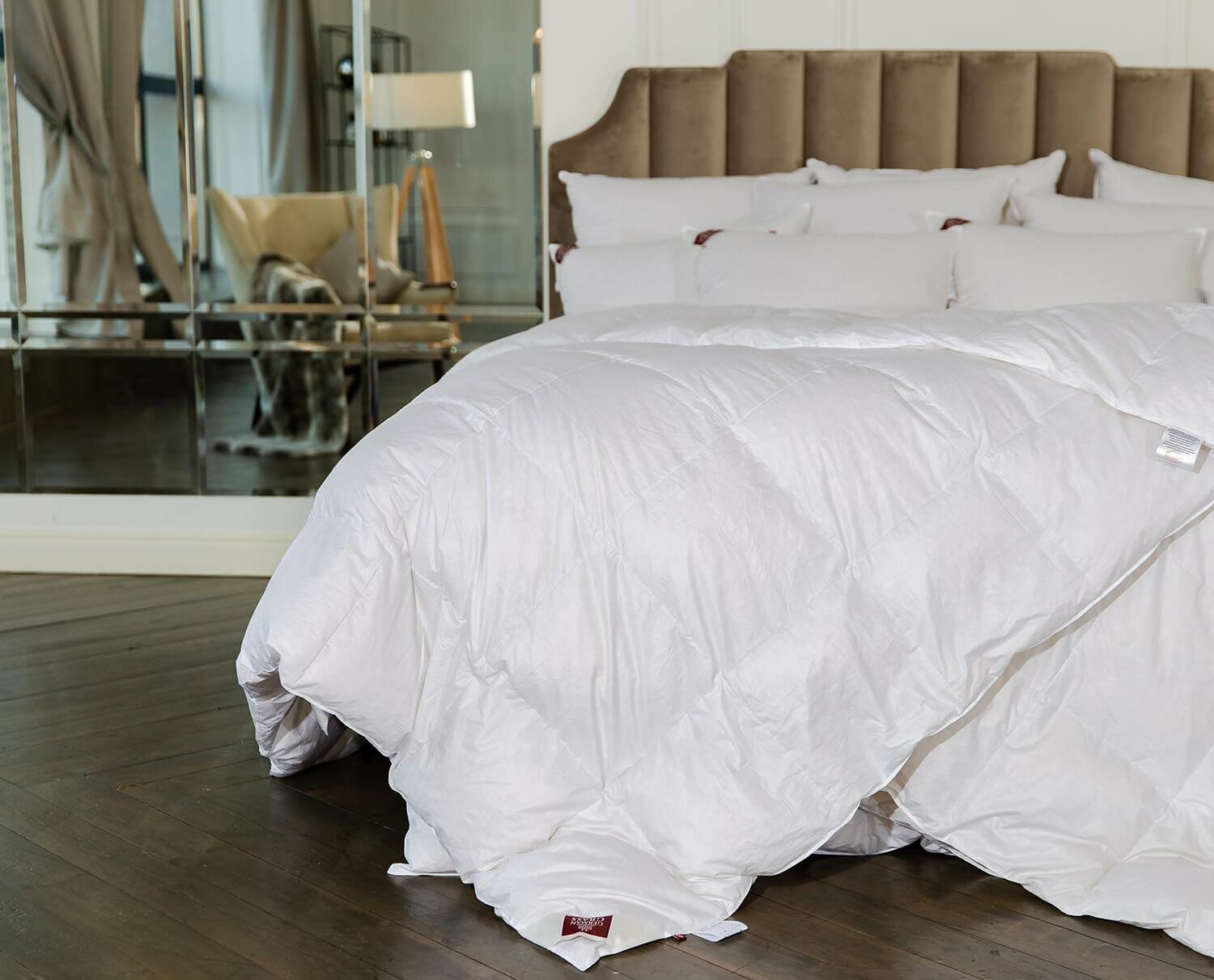 Одеяло пуховое кассетное German Grass «Royal Down Grass», всесезонное 150 х 200 см