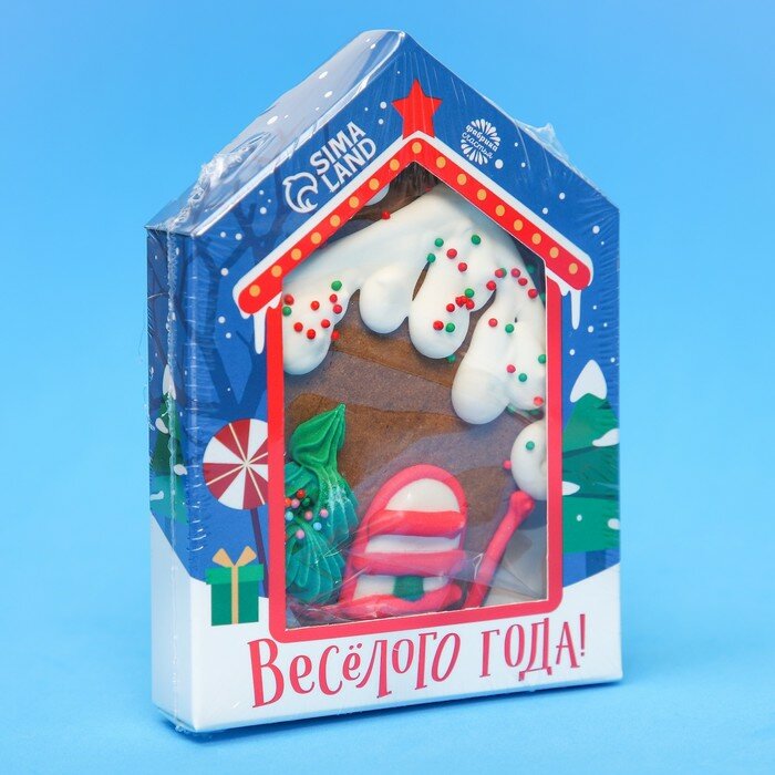 Печенье формовое имбирное в коробке-домике «Веселого года», 60 г. - фотография № 8