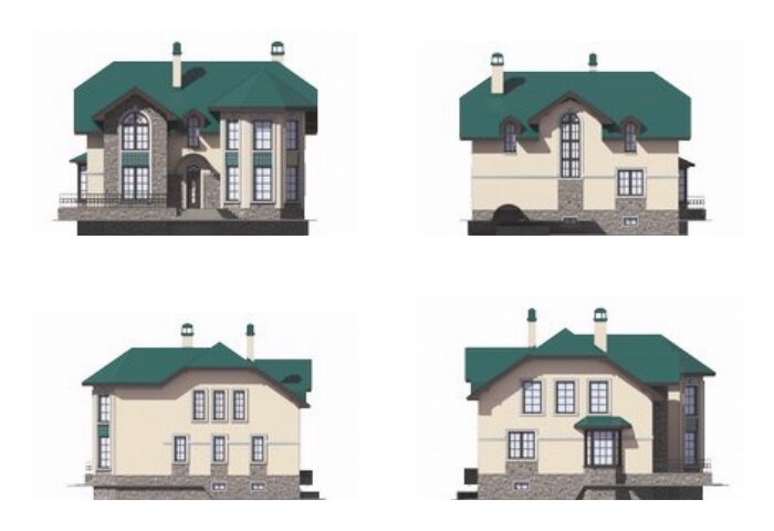 Проект дома Plans-39-18 (279 кв.м, поризованный кирпич) - фотография № 2