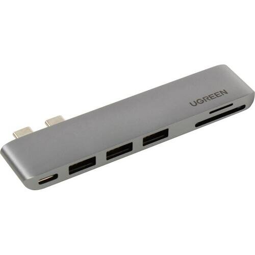 Док-станция USB-C Ugreen 60560 6-in-2 USB C Hub for MacBook Pro/Air