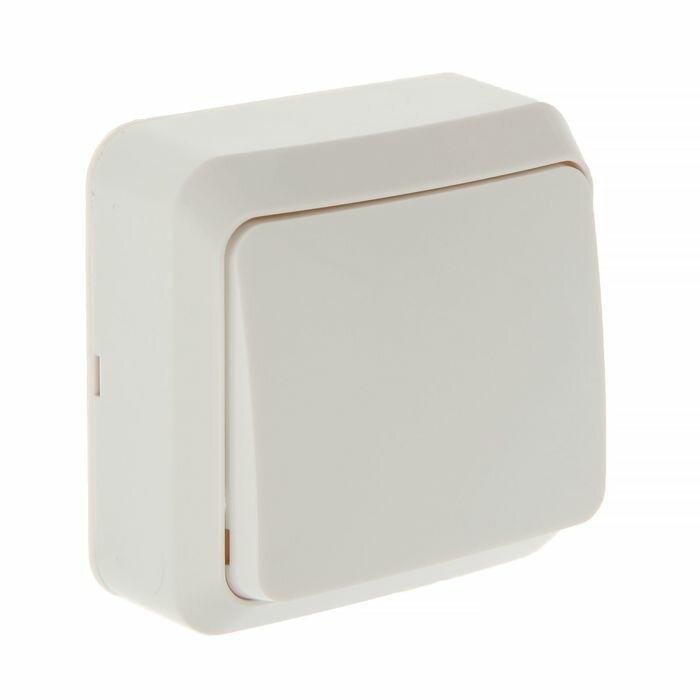 фото Выключатель Smartbuy "Юпитер", 10 А, 1 клавиша, наружный, белый