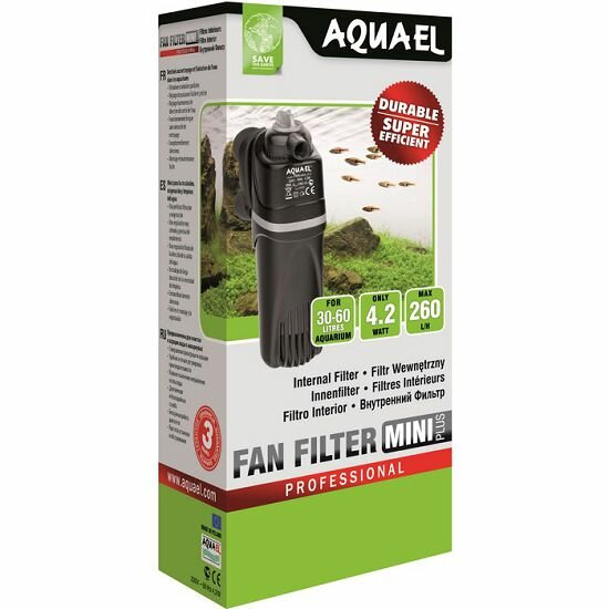 Aquael FAN-Mini plus внутренний аквариумный фильтр, 260 л/ч