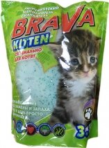 Брава KITTEN Наполнитель силикагелевый 3,8л (2 шт)