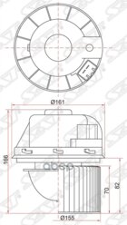 Мотор Отопителя Салона Ford C-Max 03-10/Focus 05-11/Galaxy-06/Kuga 08-12/Mondeo 07-/S-Max 06-/Volvo Sat арт. ST-1362640