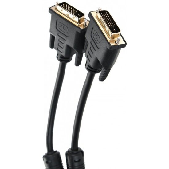 Кабель TELECOM DVI-D--DVI-D Dual link 25M/25M, феррит.кольца, 1.8м