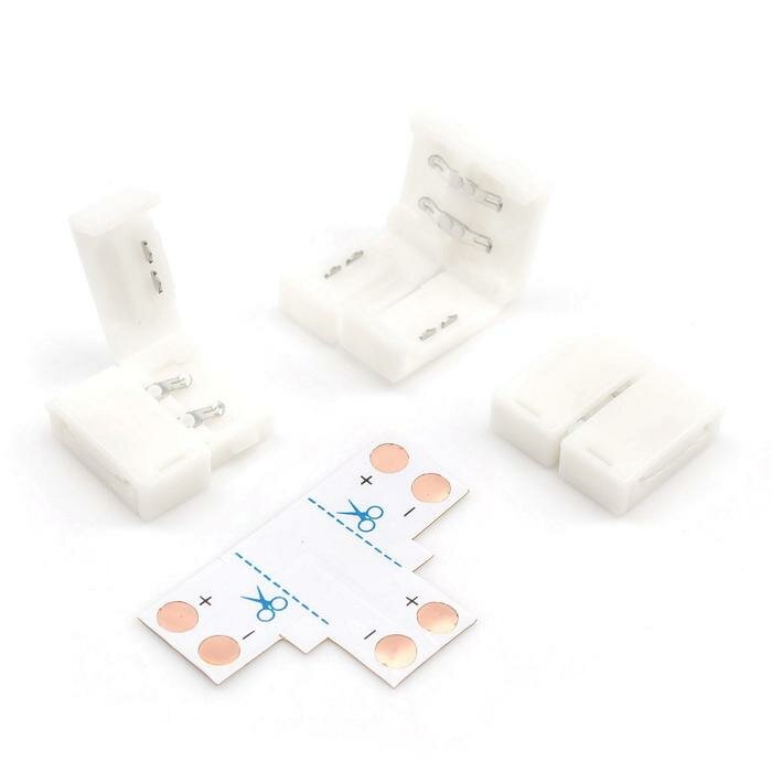 фото Набор соединяющих коннекторов Apeyron Electrics для одноцветной ленты, 8 мм, 3 шт