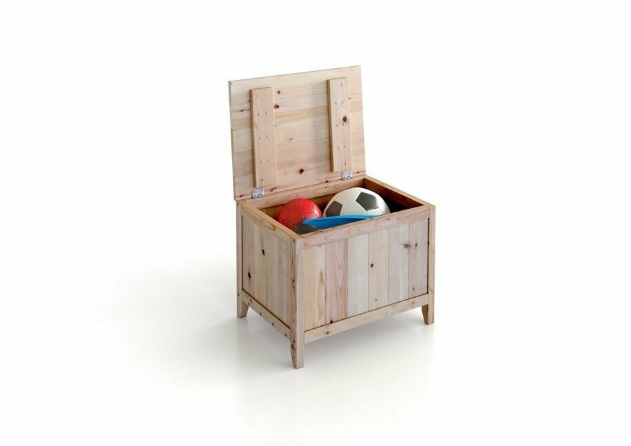 Сундук фран мебель деревянный ящик с крышкой для хранения вещей "Карелия" МС-32 - фотография № 2