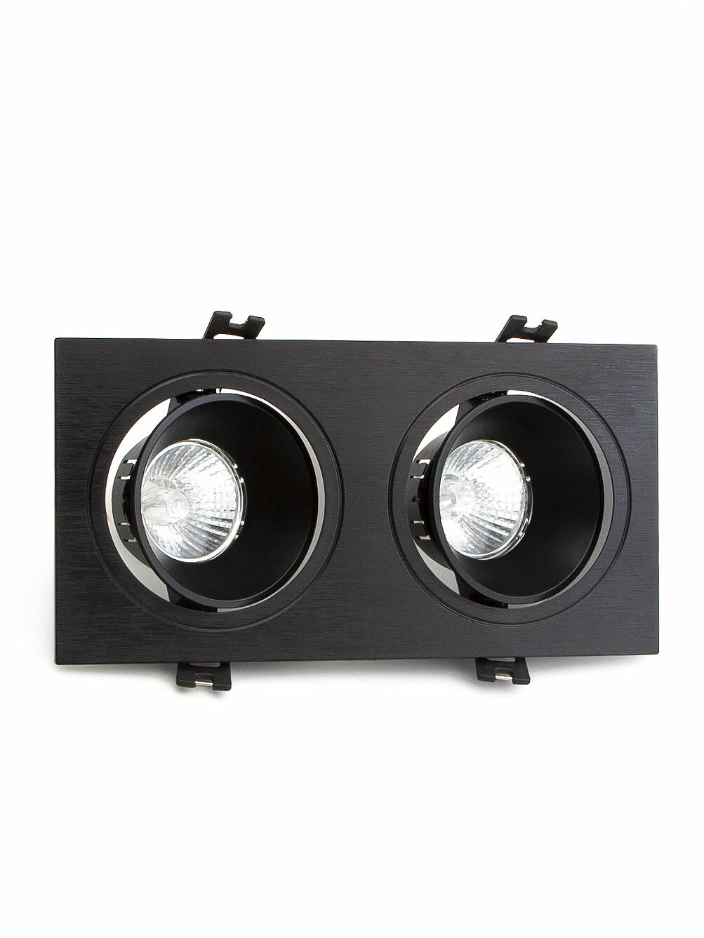 Встраиваемый светильник потолочный Maple Lamp RS-10-02-BLACK, черный, GU10 - фотография № 1