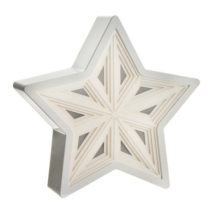 Ночник "Звезда" LED USB от батареек 3хАА белый 22,5х22,5х5 см RISALUX - фотография № 9