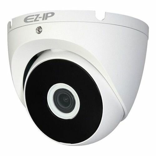 Камера видеонаблюдения аналоговая Dahua EZ-HAC-T2A21P-0280B, 1080p, 2.8 мм, белый