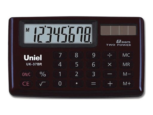 Калькулятор Uniel UK-37ВR (красно-коричневый) СU141