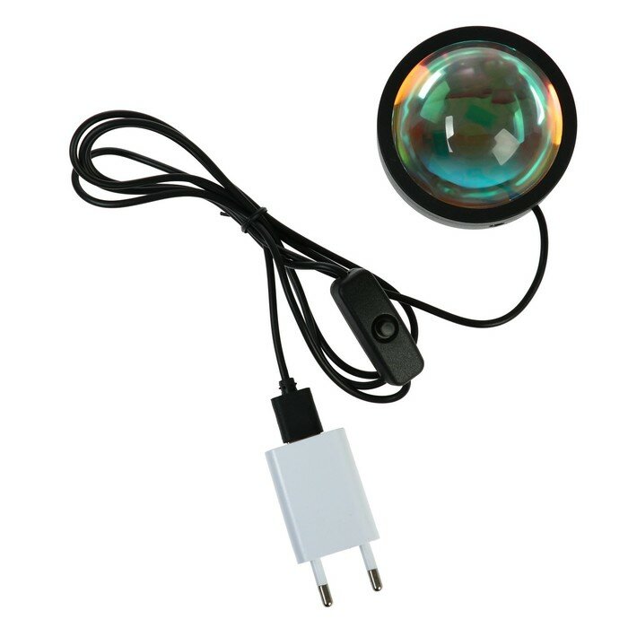 Лампа атмосферная "Радуга", 7Вт, от USB, 5В - фотография № 6