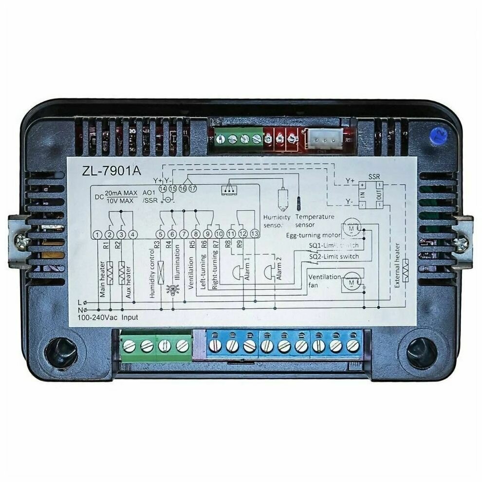 ZL-7901A Для инкубатора многофункциональный, универсальный автоматический контроллер - фотография № 9