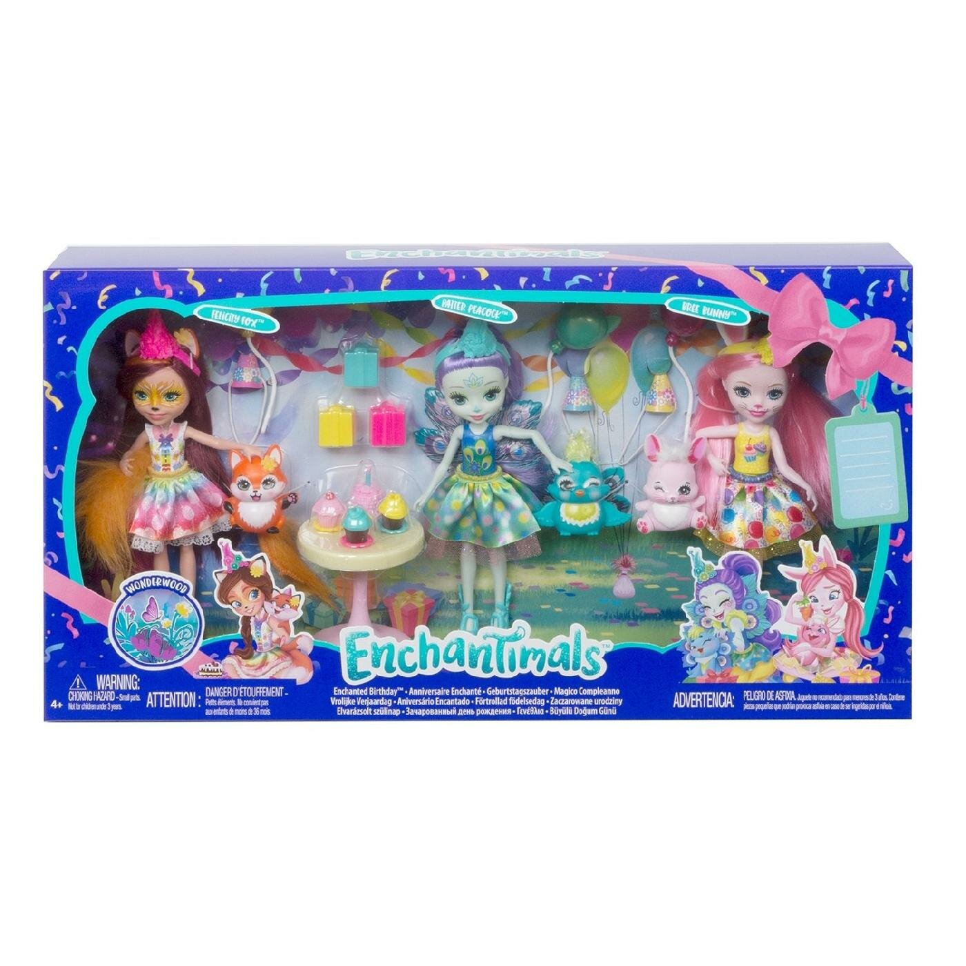Enchantimals игрушка Mattel ENCHANTIMALS Набор День рождения GJX22