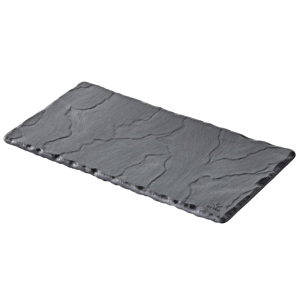 фото Блюдо для подачи «Базальт»;керамика;,L=20,B=10см;черный,матовый, Revol, QGY - 640669