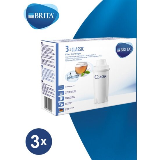 Сменная кассета к кувшинам BRITA Classic (Классик), 3 шт/уп