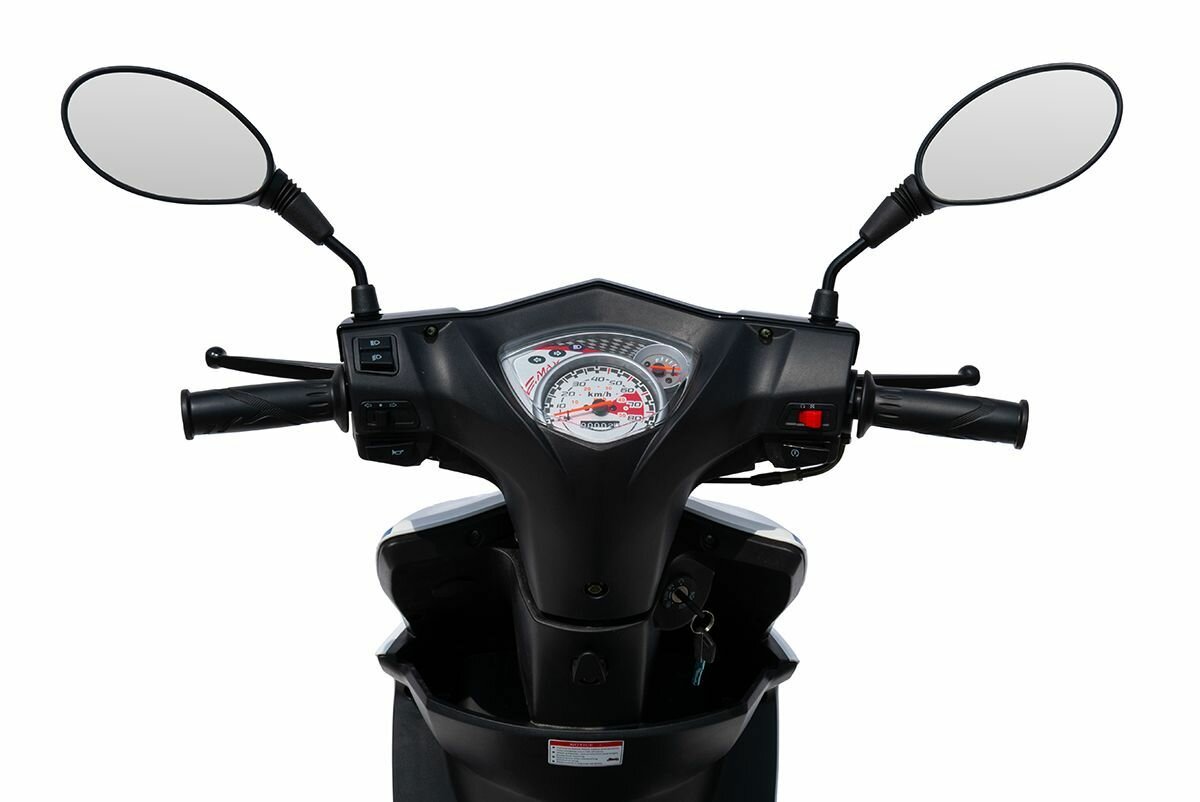 Скутер Regulmoto EAGLE 50 (LJ80QT-3L) колёса R12 Белый/синий 100021/1-1