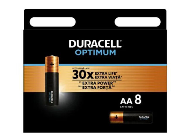 Батарейка AA - Duracell Optimum DR LR6/8BL OP (8 штук)
