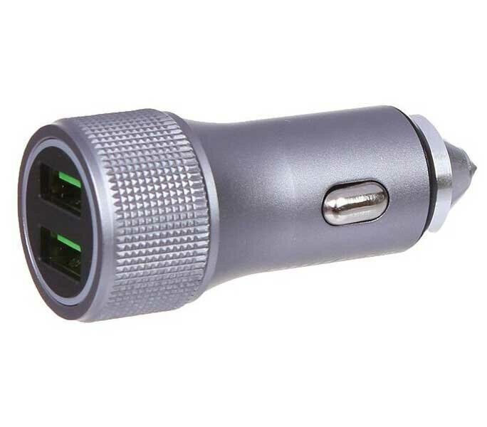 Автомобильное зарядное устройство Wiiix UCC-4-2-08 3A+2A QC универсальное серебристый
