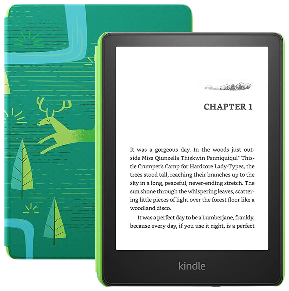 Электронная книга Amazon Kindle Paperwhite Kids WiFi 8Gb 2021, зеленый