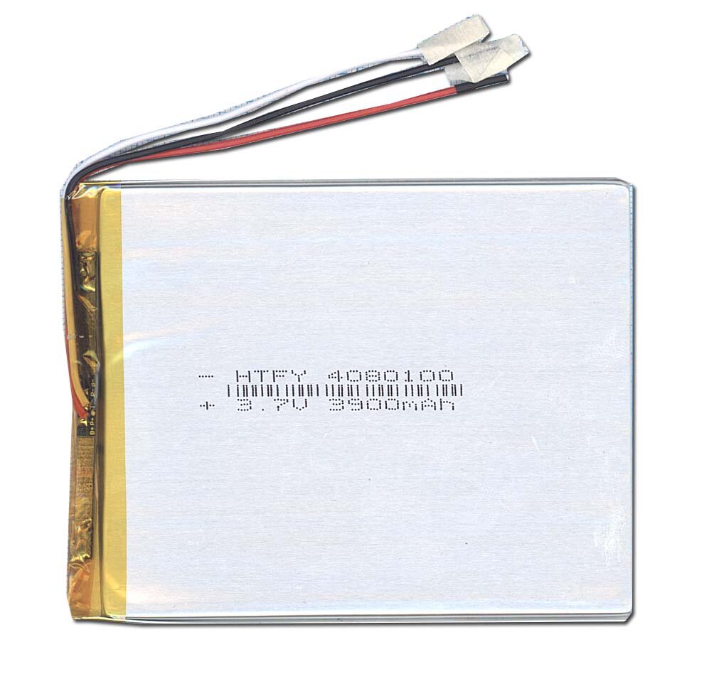 Аккумулятор Li-Pol (батарея) 4*80*100мм 3pin 37V/3900mAh